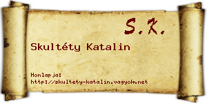 Skultéty Katalin névjegykártya